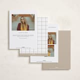 "Grids" - Graduation Announcements in Chalk by Lauren Chism - Back of Card Options