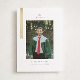 "Epilogue" - Graduation Announcements in Noir by Jackie Crawford - Front