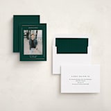 "elegant minimalism" - Graduation Announcements in Forest Green by Stacey Meacham - Assembled