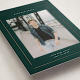 "elegant minimalism" - Graduation Announcements in Forest Green by Stacey Meacham - Detail
