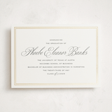 "Scholarly Charm" - Graduation Announcements in Inkwell by Megan Davis - Front