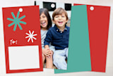 "No Peeking" - Gift Tags in Stocking by Kelly Nasuta - Back of Tag Options