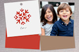 "Snowflake Squares" - Gift Tags in Kraft by Kelly Nasuta - Back of Tag Options
