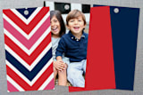 "Swiss Alps 1978" - Gift Tags in Navy by Megan Davis - Back of Tag Options