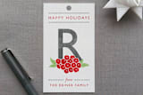 "Weathered Berries" - Gift Tags in Slate by Yolanda Mariak Chendak - Front