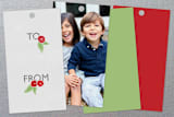 "Weathered Berries" - Gift Tags in Slate by Yolanda Mariak Chendak - Back of Tag Options