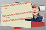 "Rudolph" - Gift Tags in Crimson by Ann Gardner - Back of Tag Options