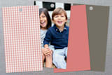 "We're Happy" - Gift Tags in Salmon by Kate Grono - Back of Tag Options