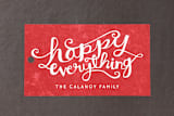 "Happy Everything" - Gift Tags in Cherry by Kristen Smith - Front