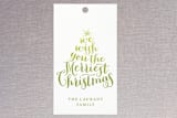 "Ombre" - Gift Tags in Lemon Lime by Lauren Chism - Front