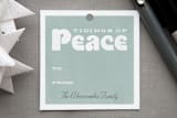 "Peaceful Tidings" - Gift Tags in Aqua by Lori James - Front