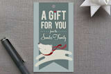 "Polar Gift Tag" - Gift Tags in Blue Frost by Heather Francisco - Front