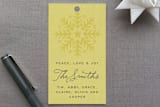 "Peace, Love and Joy" - Gift Tags in Gold by Jamie Bryant - Front