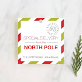 "Reindeer Express" - Gift Tags in Holly Green by Kimberly Nicole - Front