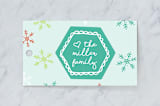 "Hexie Snowflake" - Gift Tags in Modern by Sara Curtis - Front