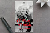 "merry merry" - Gift Tags in Berry Red by Dean Street - Front
