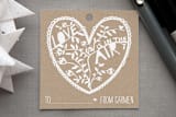 "Paper Cut Tag" - Gift Tags in Kraft by Jen - Front