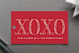 "Embellished" - Gift Tags in Scarlet by Leslie Ann Jones - Front