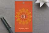 "Vermillion" - Gift Tags in Orange by Lauren Chism - Front