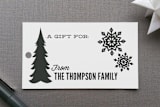 "Wintery Mix" - Gift Tags in Midnight by Jessie Steury - Front