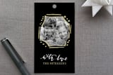 "Calligraphy Love" - Gift Tags in Coal by Iwona K - Front