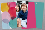 "Birthday Balloons" - Gift Tags in Magenta by Hooray Creative - Back of Tag Options