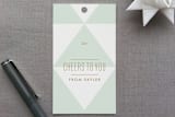 "Geo-Minimal" - Gift Tags in Mint by Lauren Chism - Front