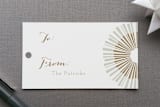 "Shimmer" - Gift Tags in Golden by Kelly Ventura - Front