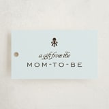 "Petite Rattle" - Gift Tags in Cornflower by Robin Ott - Front