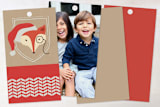 "Happy Hipster Holiday" - Gift Tags in Kraft by Jennifer Morehead - Back of Tag Options
