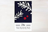 "Navy Pine" - Gift Tags in Navy by Kelly Nasuta - Front