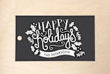 "Slated Pines" - Gift Tags in Midnight by SunnyJuly - Front