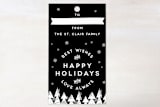 "The Gangs All Here" - Gift Tags in Onyx by Christina Novak - Front