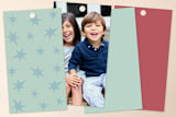 "Funny Frames" - Gift Tags in Winter Sky by peetie design - Back of Tag Options