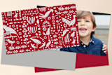 "Birds And Flowers" - Gift Tags in Cardinal by Leanne Friedberg - Back of Tag Options