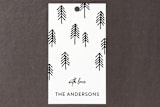"Christmas Trees" - Gift Tags in Snowflake by My Splendid Summer - Front