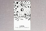 "Brush Strokes BW" - Gift Tags in Midnight by Christina Flowers - Front