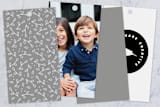 "Perfect Gift" - Gift Tags in Charcoal by Tatiana Nogueiras - Back of Tag Options