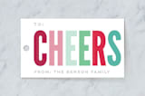 "Happy Lettering" - Gift Tags in Fruit Punch by Jessie Steury - Front