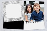 "line doodle photo frames" - Gift Tags in Onyx by Leanne Friedberg - Back of Tag Options