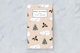 "Sleeping Polar Bear" - Gift Tags in Peach by Cass Loh - Front
