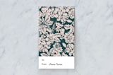 "Holiday Flowers" - Gift Tags in Dark Turquoise by Susanna Nousiainen - Front