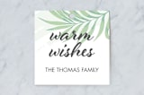 "Tropical Print" - Gift Tags in Seafoam by Lauren Hughes - Front