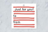 "Cacti Collection" - Gift Tags in Tangerine by Rae Kaiser - Front