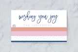 "Stripes and Sprinkles" - Gift Tags in Azure by Ilze Lucero - Front