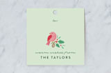 "Festive Winter Birds" - Gift Tags in Mint by curiouszhi - Front