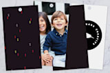 "Bold Geometry" - Gift Tags in Deep Plum by Ilze Lucero - Back of Tag Options