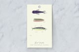 "Vintage Fishing Lures" - Gift Tags in Ecru by Jessie Burch - Front