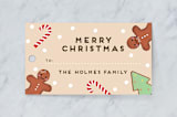 "gingerbread" - Gift Tags in Chardonnay by Jennifer Lew - Front