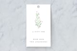 "Painted Botanical" - Gift Tags in Fern by Liz Conley - Front